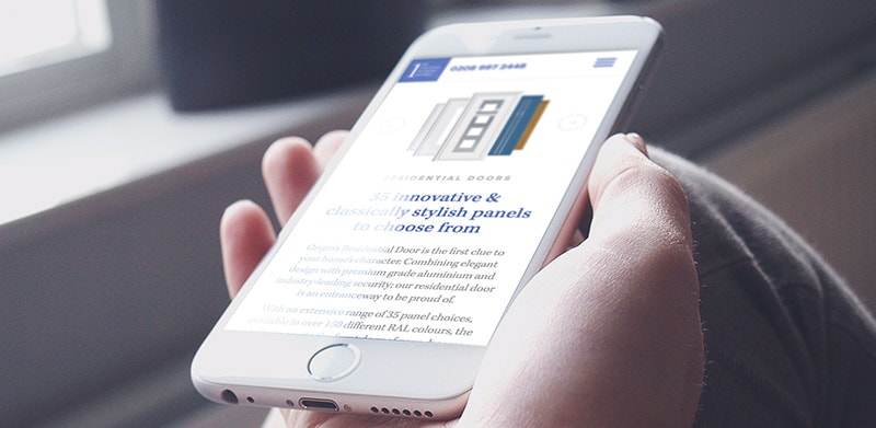 1st Folding Sliding Doors iPhone Mockup