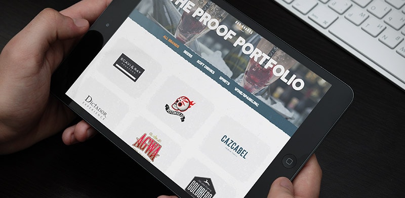 Proof Drinks Tablet Screenshot