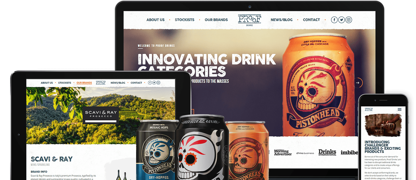 Proof Drinks Responsive Showcase
