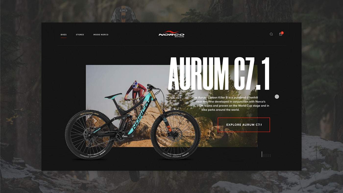 Norco Website Concept cover photo